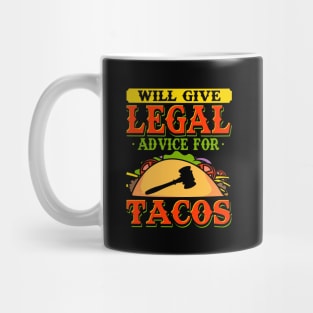 Will Give Legal Advice Lawyer Mug